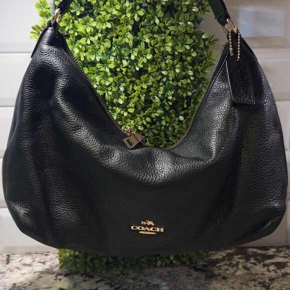 Coach Celeste Leather Hobo Handbag - Picture 1 of 12